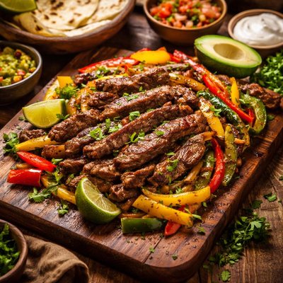 Image of Tequila Marinated Beef Fajitas