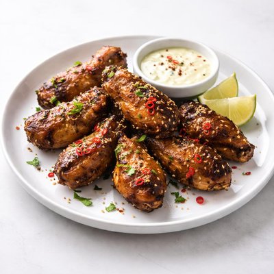 Image of Tequila Marinated Crispy Chicken Wings