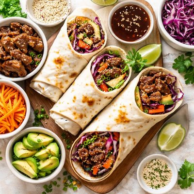 Image of Teriyaki Beef Wraps