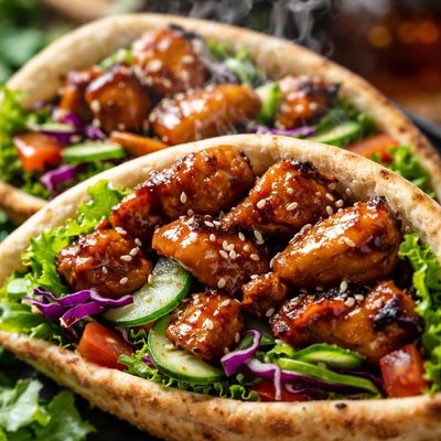 Image of Teriyaki Chicken Pitas