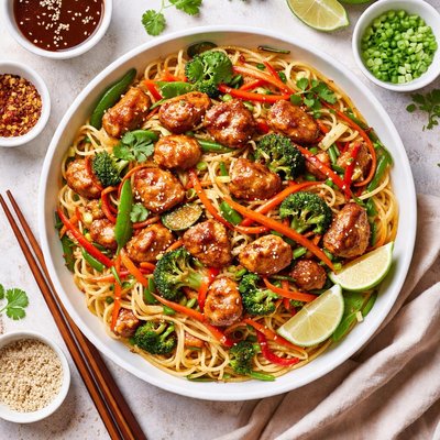 Image of Teriyaki Chicken Toss with Spaghettini Pasta