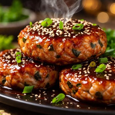 Image of Teriyaki Glazed Salmon Patties