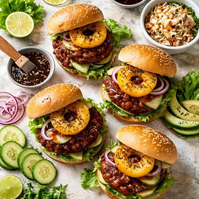 Image of Teriyaki Hamburgers