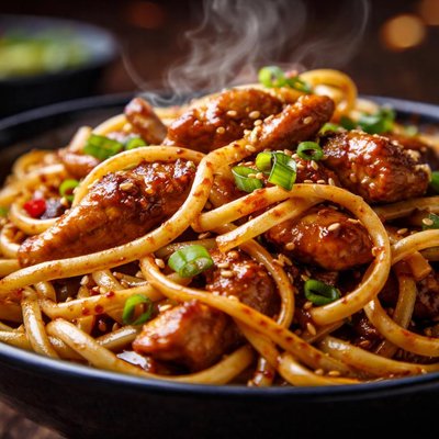 Image of Teriyaki Linguine with Chicken