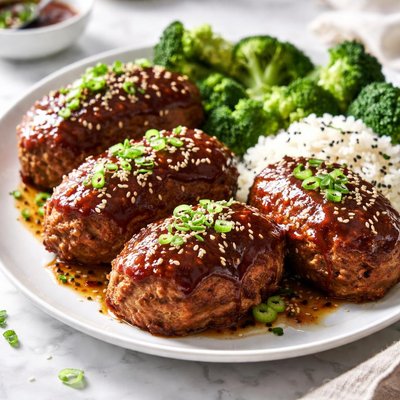 Image of Teriyaki Mini Meatloaves Meatloaf