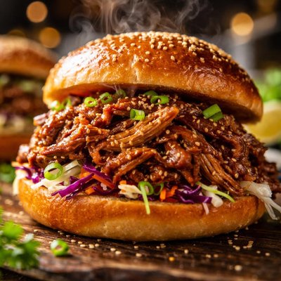 Image of Teriyaki Pulled Pork Sandwiches
