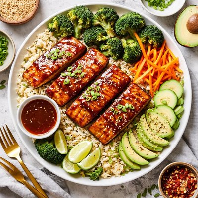 Image of Whole30 Teriyaki Salmon