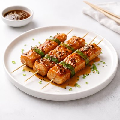 Image of Teriyaki Salmon Skewers