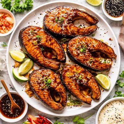 Image of Teriyaki Salmon Steaks