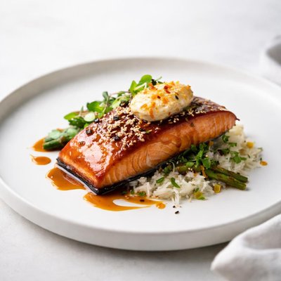 Image of Teriyaki Salmon with Marmalade Butter