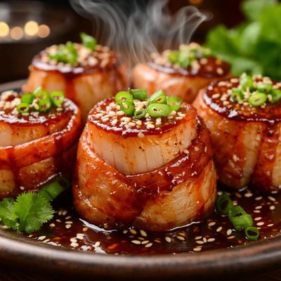 Image of Teriyaki Scallop Roll Ups
