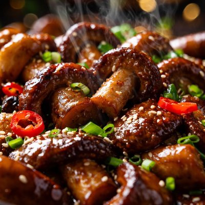 Image of Teriyaki Spicy Mushrooms