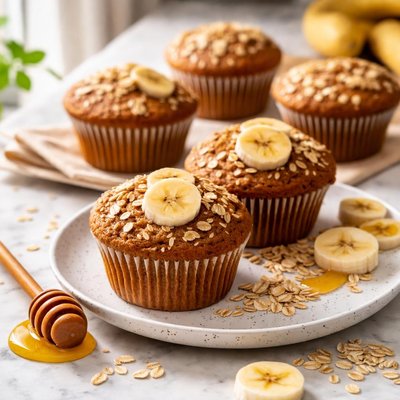 Image of Terrific Banana Oat Muffins