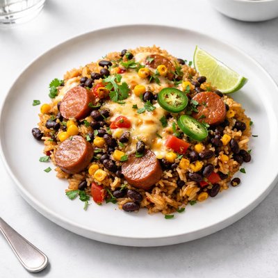 Image of Tex Mex Black Bean and Smoked Sausage Casserole