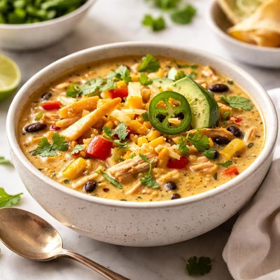 Image of Tex Mex Cheesy Chicken Chowder