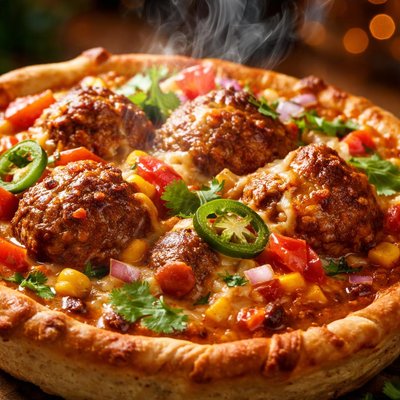 Image of Tex Mex Meatball Pie