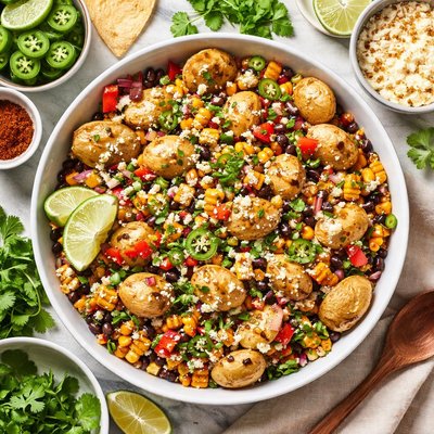 Image of Tex Mex Potato Salad with Roasted Corn