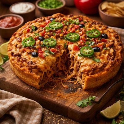 Image of Tex Mex Spaghetti Pie by Twissis Bon in Michigan