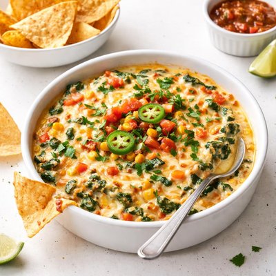 Image of Tex Mex Spinach Dip Crock Pot
