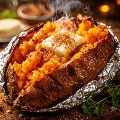 Image of Texas Roadhouse Style Baked Sweet Potato