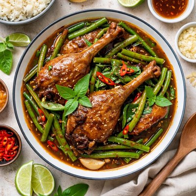 Image of Thai Braised Duck with Green Beans