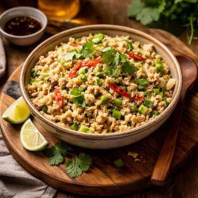 Image of Thai Celery Rice Cooker Rice
