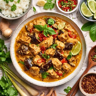 Image of Thai Chicken and Eggplant Aubergine Curry