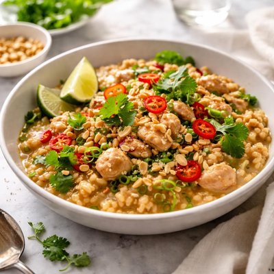 Image of Thai Chicken Barley Risotto