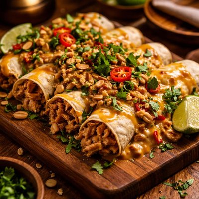 Image of Thai Chicken Enchiladas from Homesweeteats Com