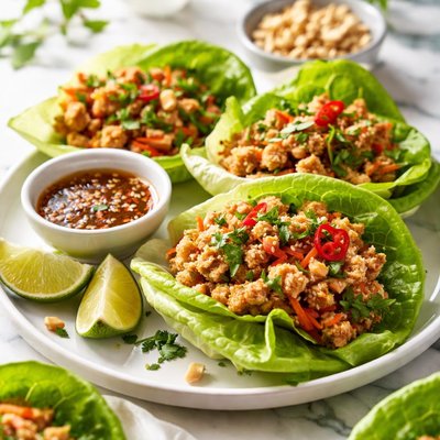 Image of Thai Chicken Lettuce Cups