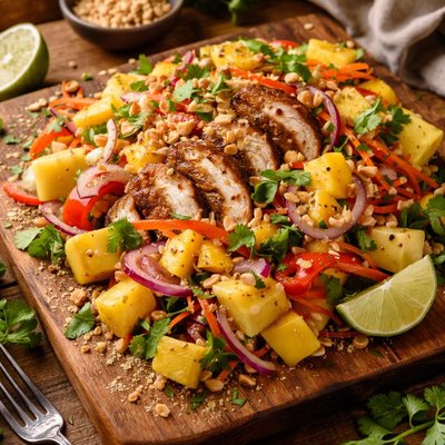 Image of Thai Chicken Mango Pineapple Salad