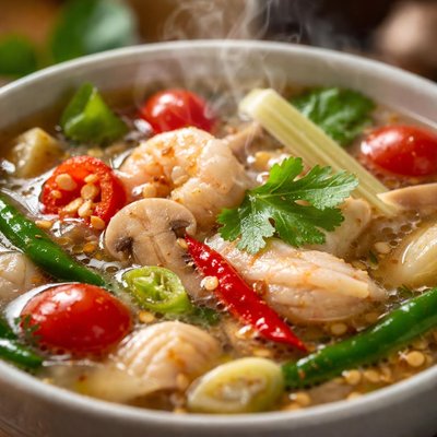 Image of Thai Clear Soup with Sweet and Sour Chile