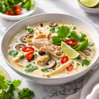 Image of Thai Coconut Chicken Soup Tom Kha Gai