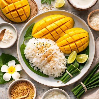 Image of Thai Coconut Mango Sticky Rice