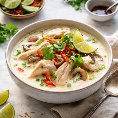 Image of Thai Coconut Milk and Chicken Soup