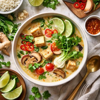 Image of Thai Coconut Tofu Soup