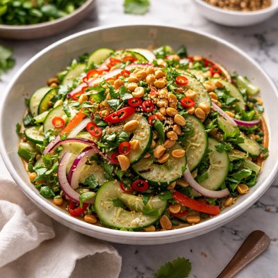 Image of Thai Cucumber Salad with Roasted Peanuts