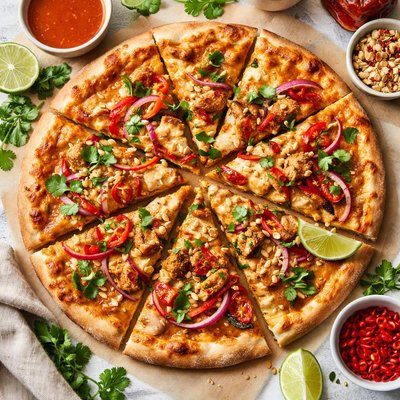 Image of Thai Curry Chicken Pizza
