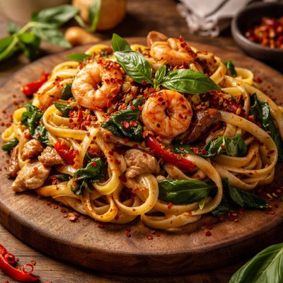 Image of Thai Drunken Pasta