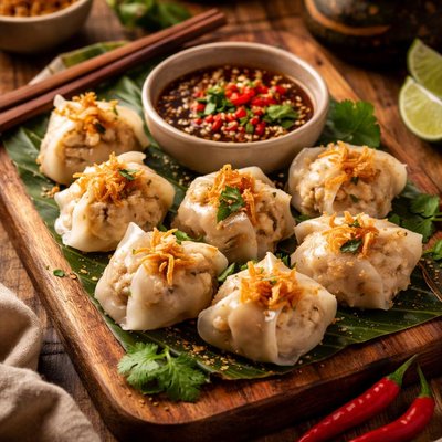 Image of Thai Dumplings with Dipping Sauce