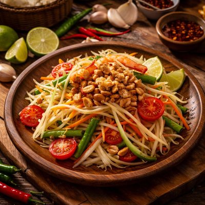 Image of Thai Green Papaya Salad Aka Som Tam