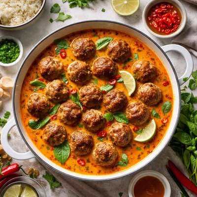 Image of Thai Meatballs in Curry Sauce