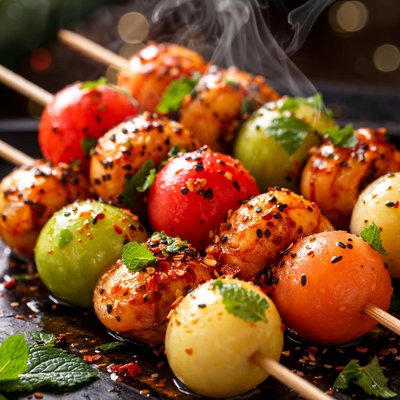 Image of Thai Melon Skewers