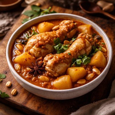 Image of Thai Mussamun Curry with Chicken Potatoes and Peanuts