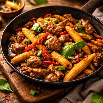 Image of Thai Pork and Baby Corn Stir Fry