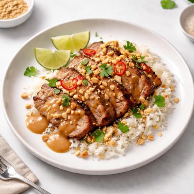 Image of Thai Pork with Peanut Sauce