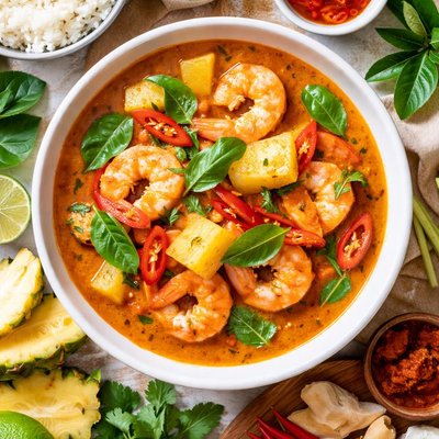 Image of Thai Prawn and Pineapple Curry Kaeng Khua Saparot