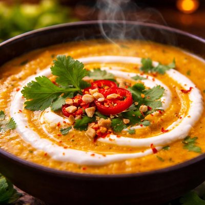 Image of Thai Pumpkin and Coconut Cream Soup