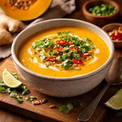 Image of Thai Pumpkin Ginger Soup