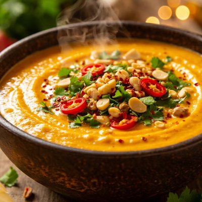 Image of Thai Pumpkin Soup with Peanut Butter